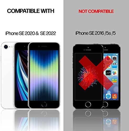 Power Theory Screen Protector for iPhone SE 2020 [2-Pack] with Easy Install Kit [Premium Tempered Glass for SE 2]