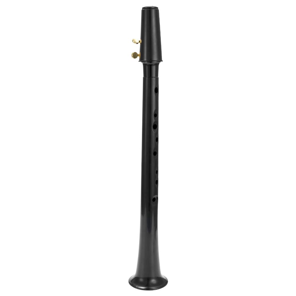 Black Pocket Sax Mini saxofón portátil Pequeño saxofón con bolsa de transporte Instrumento de viento de madera