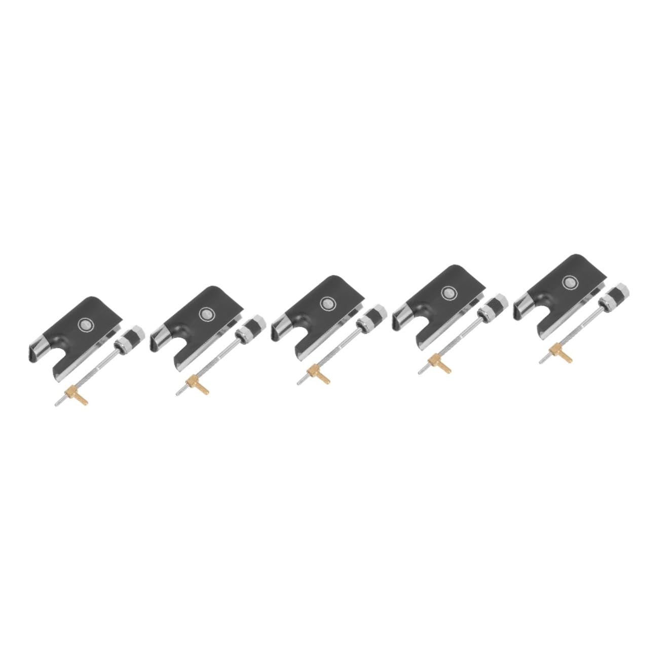 TOYANDONA 5 Set Accessori Per Violino Rana Musicale Strumenti Professionali Rana ' Del Violino Dello Studente Accordatore Per Violino a Clip Alunno Metallo Attrezzatura Di Legno
