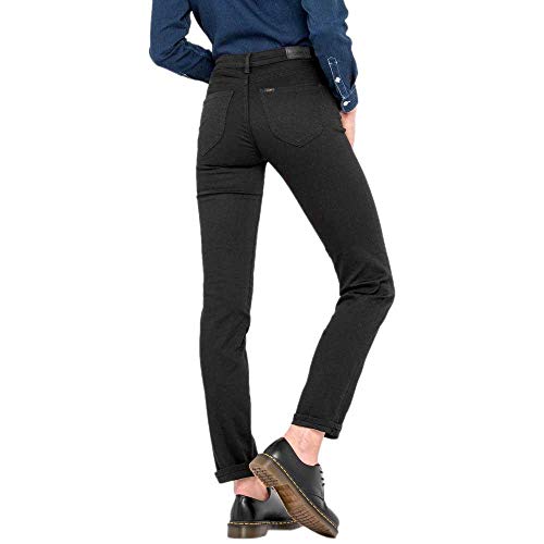 Lee - Jeans Damen - Classic Straight Fit - Marion - Schwarz Rinse – Ansicht 2