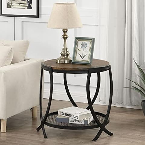 ASYA Industrial Round End Table Cover