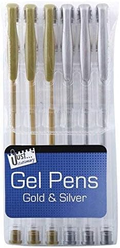 Gold and Silver Gel Pens