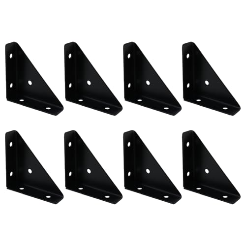 Dnyta 8 Pcs Heavy Duty Triangle Corner Braces Brackets Right Angle Brackets