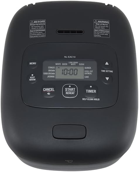 Zojirushi NL-EAC10 5.5-Cup Micom Rice Cooker Black