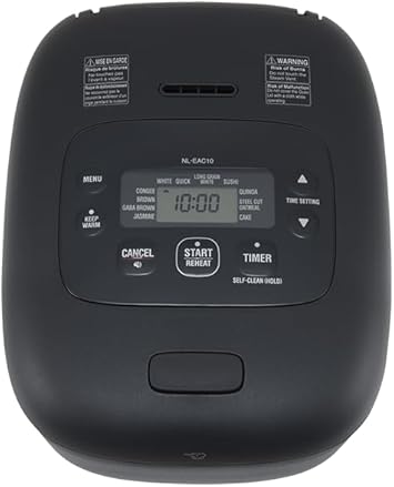 Zojirushi NL-EAC10BA Micom Rice Cooker & Warmer 5.5 Cups, Black