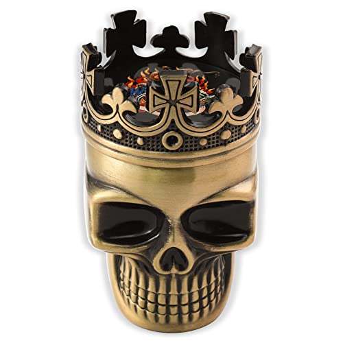 VICKYDGE Skull Grinder, Spice Grinder Gift, 1.7 Inch - Thumbnail 2