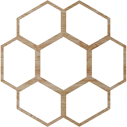 Image of Ekena Millwork 38 inchOD x 16 1 /4 inchID x 1 /4 inchT Florin Wood Fretwork Pierced Ceiling Medallion, Red Oak