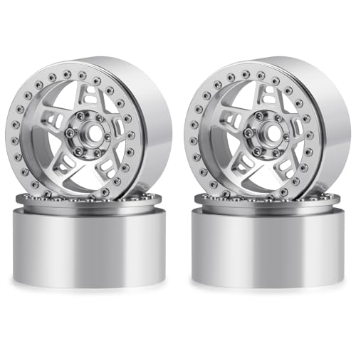 TRZX 4�� ���� 2.2 "�r�[�h���b�N �z�C�[�� ���� �Z�b�g �A�b�v�O���[�h���i 1/10 �� SCX10 90046 TRX4 D90 RC �N���[���[�ԗp (�V���o�[)