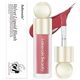 Velvet Liquid Blush, Highly Pigmented Cream Blush Makeup Stick, Natural Blend Soft Matte Finish, Lig