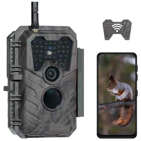 Meidase Trail Camera P90 Pro, WiFi Bluetooth, Super-Low-Light Sensitivity, 120° View Angle, 48MP 1296p, Night Vision, Motion Activated, Waterproof, Live Stream to Cell Phone for Hunting Game Cameras Cover