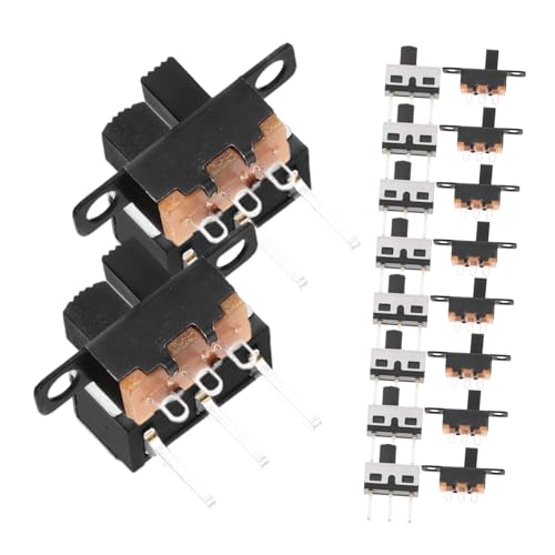 CIYODO Locking Knob Slide Switches 40pcs Micro Switches Ss12d10 Ss12f15 Quick Install for Electronic Circuits