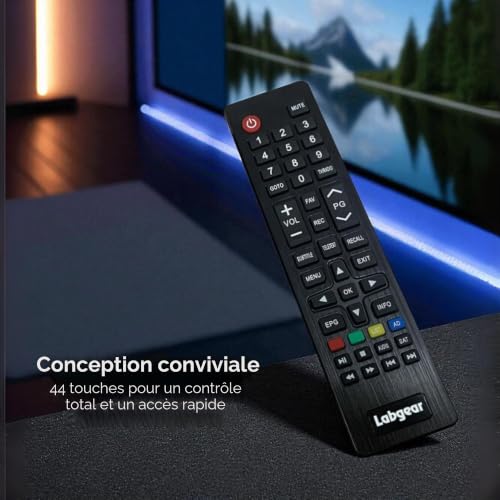 Récepteur Satellite Free to Air Full HD DVB-S2 + Port USB Planificateur HD Programme Enregistreur, Labgear VSAT02 Boîte Satellite TV Compacte avec Télécommande – vue 5