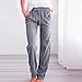 Generic Clearance Fashion Women Cotton Linen Pants Lightweight Straight Leg Trousers Casual Drawstring Elastic Waist Trousers with Pockets(Gray,XX-Large)