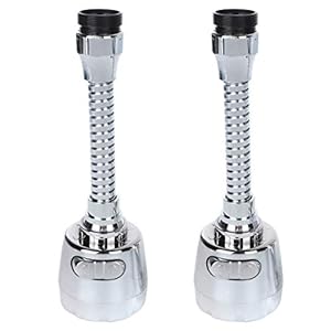 Cabilock 2 Stks Kraan Sproeier Uitbreidingsapparaat Spatwaterdichte Kraan Spatkop Roterende Kraan Nozzle Voor Keuken…