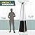 Pamapic Pool Heater Patio Heater, Pyramid 48,000 BTU Portable Heater with Patio Cover, Propane Outdoor Heaters for Patio, Backyard, Balcony with Wheels(Hammered Gray)