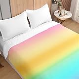 Odot 3D Degradado Colcha Cama 90/150, Verano Colcha Bouti Cubrecama Acolchada Suave Microfibra Multiusos Colcha Cubre Cama para Primavera Individual o Matrimonio (150x200cm,Rayas Rosas)