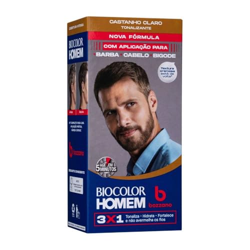 Biocolor Homem Tonalizante De Cabelo Masculino Bozzano Castanho Claro
