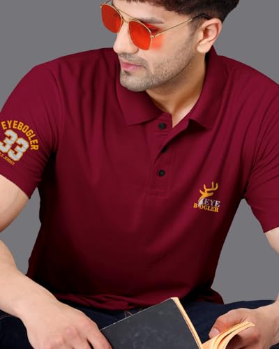 Image of Noble Monk Men's Cotton Blend Regular Fit Polo T-Shirt