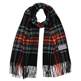 [バイヤー] ピュア カシミヤ 100％ チェック ストール 全19柄～【メンズ レディース】 カシミア チェック柄 厚手 大判 大判ストール (ロイヤルブラック) CH60a-CH34