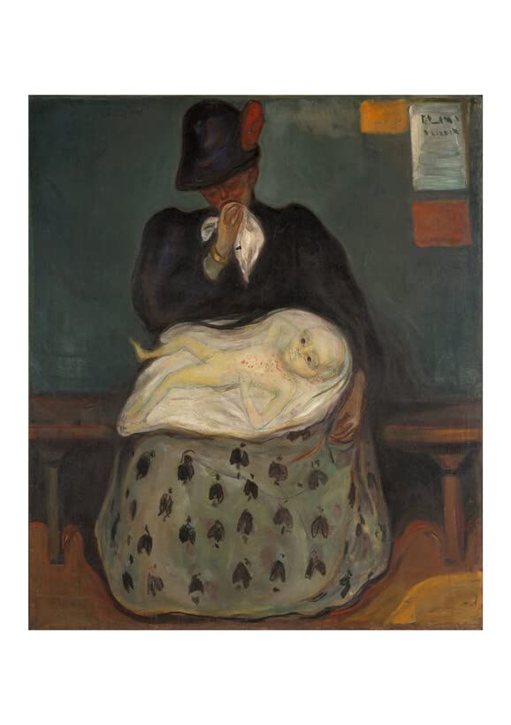 Affiche Edvard Munch encadrée finition semi-brillante luxe