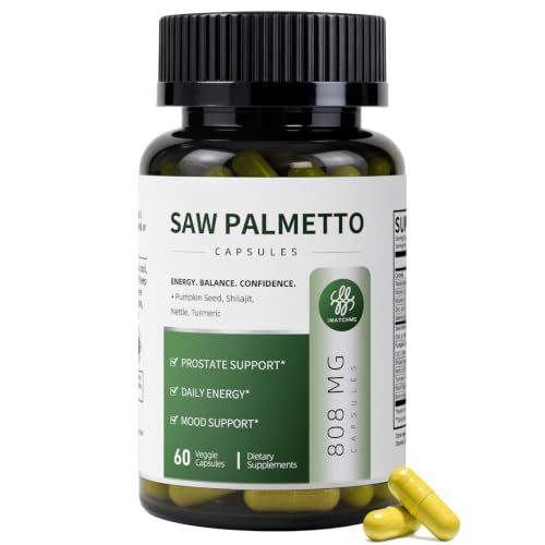 Saw Palmetto with Pumpkin Seed Extract Prostate Health for Men, 60 Count