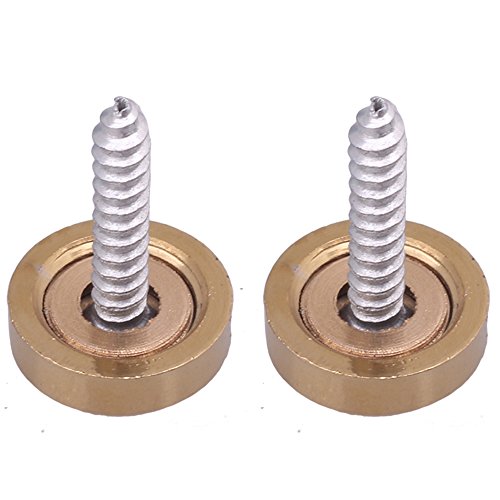 Clavos para decoración con tapa de tornillo metálico dorado, 20 piezas, 14 mm miniatura 6