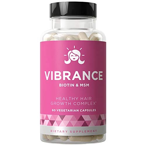 Vibrance Hair Growth Vitamins - Grow Strong Hair Faster, Improve Thickness, Stimulate Length, Beautiful Locks - Biotin & OptiMSM - for All Hair Types - 60 Vegetarian Soft Capsules Vibrance Hair Growth Vitamins - Grow Strong Hair Faster, Improve Thickness, Stimulate Length, Beautiful Locks - Biotin & OptiMSM - for All Hair Types - 60 Vegetarian Soft Capsules