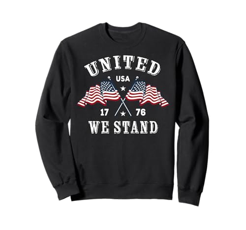 Trendy Apparel United We Stand USA 1776 Crossed Flags �g���[�i�[