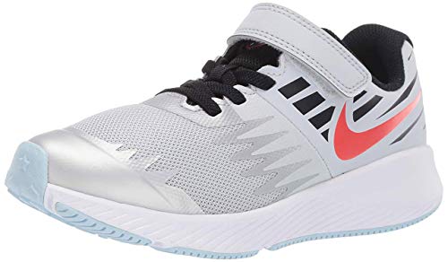 Nike Nike Star Runner Sd (Psv), Scarpe da Running Bambino, Multicolore (Pure Platinum/Team Orange-Black 001), 28 EU