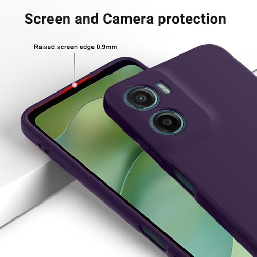 Image of Back Cover for Motorola Moto G06 4G / G06 Power 4G | Full Camera Protection | Premium Liquid Silicon Case | Flexible Bumper Case for Motorola Moto G06 4G / G06 Power 4G (Dark Purple)