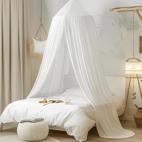 Vercico Round Dome Kids Bed Canopy 240cm Cover