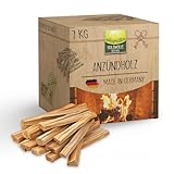 VIELSEITIGKEIT – Unser sauber gespaltenes Anzündholz ist optimal proportioniert & eignet sich hervorragend, um Feuer in Kamin, Ofen oder Grill schnell & gleichmäßig zu entfachen.
