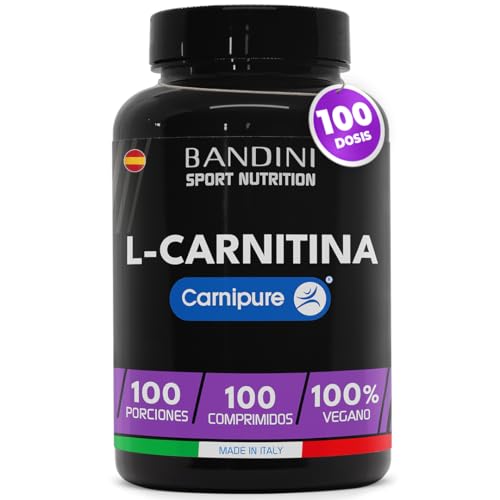 Bandini® L-CARNITINA con Premium Carnipure® - Aumento de Energía y resistencia – Mejora del...