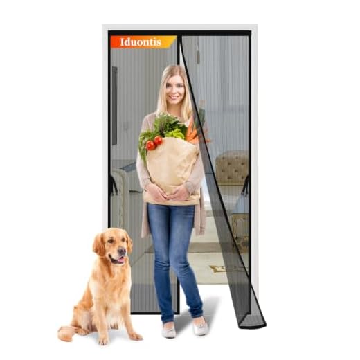 Magnetic Screen Door - Fit for Door Size:36x82 Inch, Screen Size: 38"x83", Hands Free Mesh Partition,Heavy Duty Screen Door Mesh Curtain Keeps Bugs Out, Frame Hook & Loop, Pet and Kid Friendly