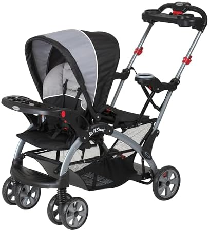 Baby Trend Sit N' Stand Ultra Tandem Double Stroller with Canopy, Phantom