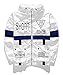 WEIPENG AITFINEISM Men's Fashion Lightweight Hoodie Zip-up Letter Windbreaker Jacket (Large, White)