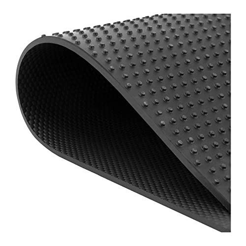 Foto von Wiesenfield WIE-SM-100 Stallmatte mit Drainage-Noppen 1830 x 1220 x 17 mm NR, recycelter Gummi Gummimatte Paddockmatte Stallmatten Pferd