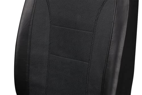 Road Comforts Car Seat Covers Low Back Synthetic Leather Zebra Pattern Auto Car Seat Cover, Airbag Compatible, Universal Fits for Most Cars, Truck, SUV, Vans