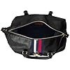 Tommy-Hilfiger-Handbag-Jaden-Satchel Tommy Hilfiger Jaden Satchel Crossbody Bag, Black Polyvinyl Chloride