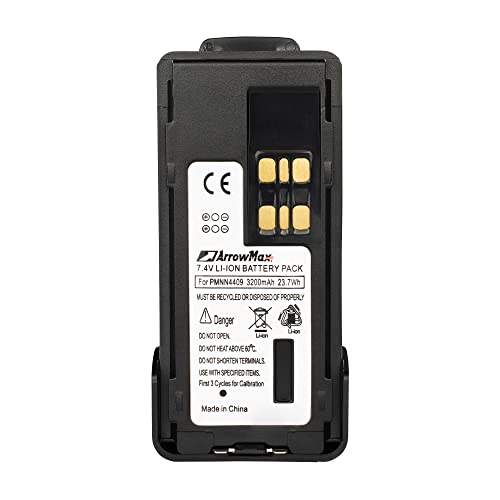 Arrowmax Amcl4409-3200-D Pmnn4409 Pmnn4412 Battery For Motorola Mototrbo Xpr7550 Xpr7350 Xpr3500 Xpr3300 Dp4400 #TOP3