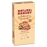 Nature’s Bakery Oatmeal Crumble Bars, Strawberry, Real Fruit, Vegan, Non-GMO, Breakfast bar, 1 box with...