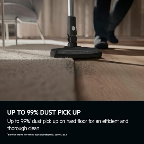 AEG 3000 Cordless Vacuum Cleaner AP31CB18IW, Cordless Stick with 30min Runtime 0.5L, High Efficiency Dust Pickup, Lightweight & Maneuverable, Easy maintenance, Portable Cleaner, Integrated Wall Mount