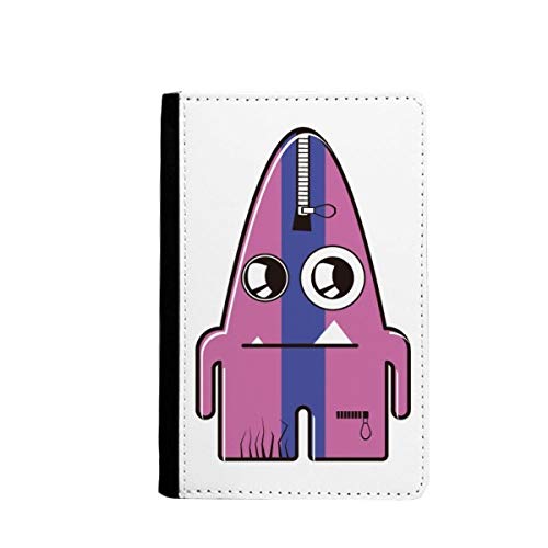 Étui portefeuille pour passeport Universe Alien violet imprimé monstre rayé