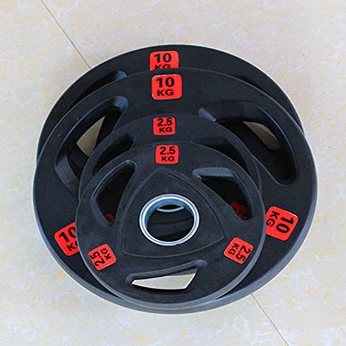 2 "Placas de peso olímpico, 3 orificios de 3 orificios de 50 mm Diámetro de la mano Placas de barra de goma, placas de hierro fundido Inicio Equipo de gimnasio, for levantamiento de pesas