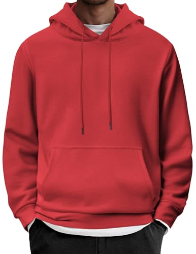 Image of COOFANDY Mens Hoodie Long Sleeve Casual Pullover Hooded Sweatshirt Fashion Drawstring Hoodies with Pocket
