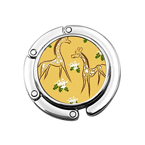 Preisvergleich Produktbild Geldbörse Haken Giraffen Moringa Baum Blumen Klapphandtasche Tisch Kleiderbügel Tasche Kleiderbügel Sammlung Schreibtischhaken