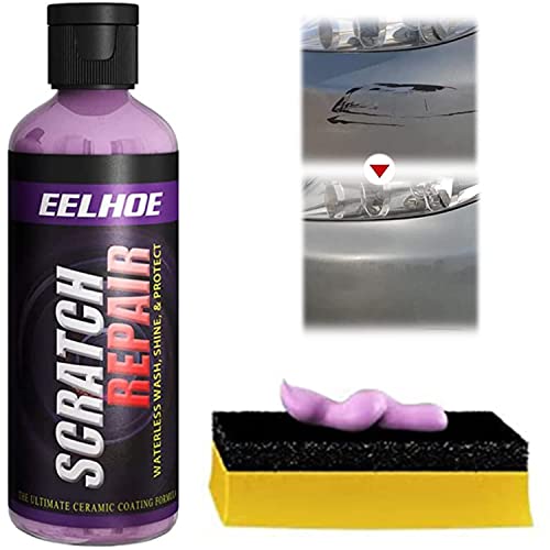 Agente de reparación de rayones para automóviles, aerosol de recubrimiento rápido para automóviles de alta protección, elimina fácilmente los rayones superficiales ligeros (30ML, 1PCS) Cover