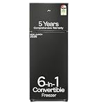Godrej 244 L 3 Star 5 Years Comprehensive Warranty New Launch | 6-in-1 Freezer Convertible | 95%+ Food Surface Disinfection | Double Door Refrigerator (RT EONVALOR 280CN RCIF FS ST, Fossil Steel)