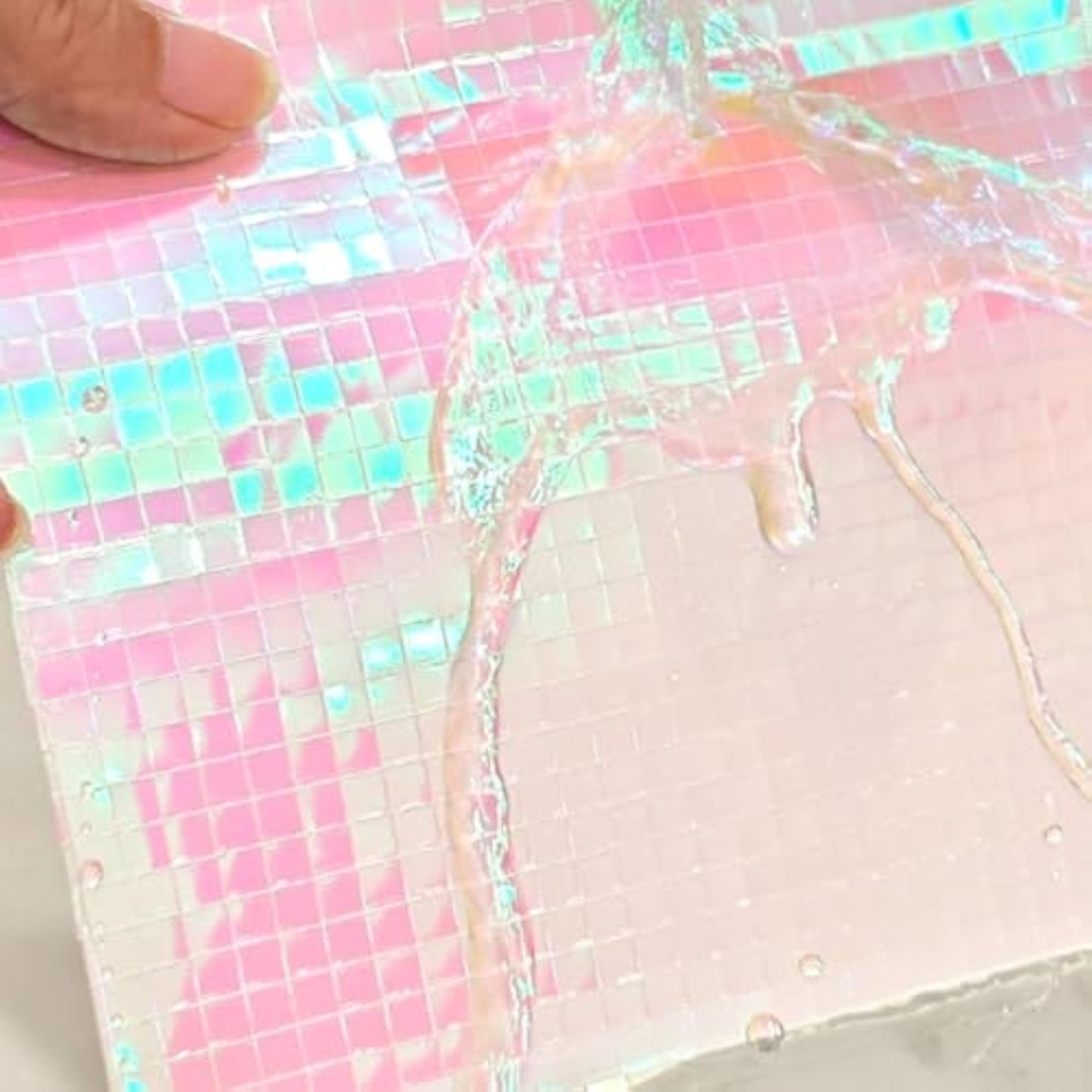 3D Effect Disco Ball Tile DIY Craft Self Adhesive Mosaic Tile, Dazzling Original