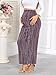 AISWI Maternity Sparkly Adjustable Waist Maxi Skirt Over The Belly Stretchy Pregnancy Long Pencil Skirts, Pink, X-Large